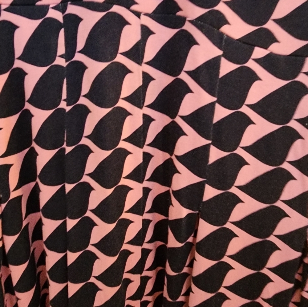 Boden Kristen Pleated Jersey Dress Size 10P Strawberry Sherbert Birdie Office - Picture 11 of 15